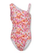 Kogtikka Cut Out Swimsuit Acc Badedragt Badetøj Pink Kids Only