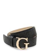 Noelle Logo Adj Pant Belt Bælte Black GUESS