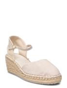 Luliza Espadrille Espadrillos Med Hæl Sandal Beige GANT