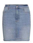 Bianca Denim Skirt Kort Nederdel Blue Bubbleroom