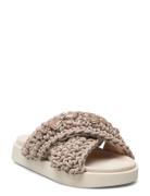 Woven St S Flade Sandaler Beige Inuikii