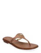 Jillian Thong Flade Sandaler Brown Michael Kors