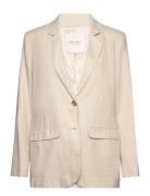 Nyanpw Ja Blazers Single Breasted Blazers Beige Part Two