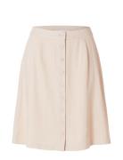 Slfgulia Hw Short Skirt D Kort Nederdel Cream Selected Femme