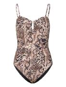 Elsacras Swimsuit Badedragt Badetøj Brown Cras