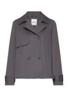 Raya-M Trenchcoat Frakke Grey MbyM