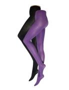 Tights 50Den 2 P Recycled Lingerie Pantyhose & Leggings Purple Lindex