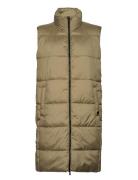 Studios Longline Quilted Gilet Vests Padded Vests Green Superdry