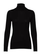 Astrid Roll Neck Tops Knitwear Turtleneck Black Kaffe