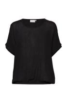 Kaamber Stanley Tops Blouses Short-sleeved Black Kaffe