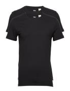 Slim 2Pk Crewneck 1 Twopack Te Tops T-Kortærmet Skjorte Black LEVI´S M...