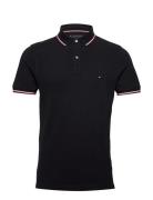 Core Tommy Tipped Slim Polo Tops Polos Short-sleeved Black Tommy Hilfi...