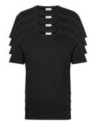 4Pk Basic Tee S/S Tops T-Kortærmet Skjorte Black Lindbergh