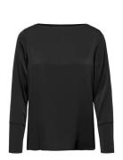 Kelly Blouse Tops Blouses Long-sleeved Black Ahlvar Gallery