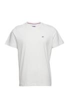 Tjm Slim Jersey C Neck Ext Tops T-Kortærmet Skjorte White Tommy Jeans