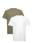 2 Pack Tee Tops T-Kortærmet Skjorte White Wrangler