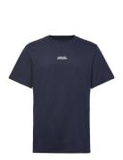 Cohen Brushed Tee Ss Tops T-Kortærmet Skjorte Navy Clean Cut Copenhage...