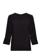 Ella Top Tops Blouses Long-sleeved Black Marville Road