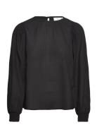 Kadorte Blouse Tops Blouses Long-sleeved Black Kaffe