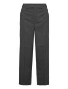 Katya Wide Pants Cropped Bottoms Trousers Wide Leg Grey Kaffe