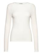 Srfenja O-Neck Top Tops T-shirts & Tops Long-sleeved White Soft Rebels