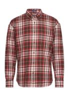 D2. Os Heavy Twill Check Shirt Tops Shirts Casual Brown GANT