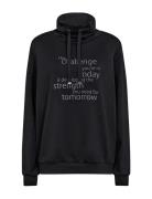 Sc-Banu Tops Sweatshirts & Hoodies Sweatshirts Black Soyaconcept