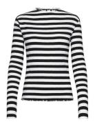 Candacekb Big Stripe Ls Tops T-shirts & Tops Long-sleeved Black Karen ...