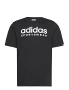 Spw Tee Sport T-Kortærmet Skjorte Black Adidas Sportswear