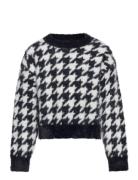 Sweater Feather Yarn Jaquard Tops Knitwear Pullovers Multi/patterned L...