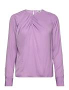 Brenda Blouse Tops Blouses Long-sleeved Purple Twist & Tango