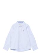 Shield Oxford Bd Shirt Tops Shirts Long-sleeved Shirts Blue GANT