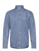 Denim Shirt Tops Shirts Casual Blue Marc O'Polo