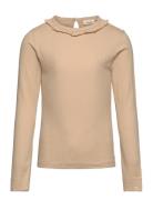 Nmfnalo Bea Ls Slim Top Lil Tops T-shirts Long-sleeved T-Skjorte Beige...