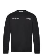 Spray Box Ls Tee Tops T-Langærmet Skjorte Black Calvin Klein Jeans