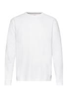 Tjm Reg Ls Waffle Tee Tops T-Langærmet Skjorte White Tommy Jeans