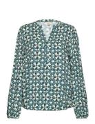 Sc-Tamra Tops Blouses Long-sleeved Green Soyaconcept