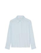 Shirts/Blouses Long Sleeve Tops Blouses Long-sleeved Blue Marc O'Polo