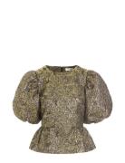 Thrimine Ns Tops Blouses Short-sleeved Gold Dea Kudibal