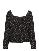 Blouse Yoella Tops Blouses Long-sleeved Black Lindex