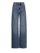 High-Rise Wideleg Jeans Bottoms Jeans Wide Blue Mango