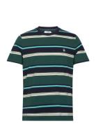 Y/D Jrsy Ao Stripe T Tops T-Kortærmet Skjorte Green Original Penguin