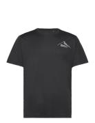 Peak Graphic T M Sport T-Kortærmet Skjorte Black Jack Wolfskin