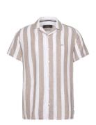 Incarlui Tops Shirts Short-sleeved Beige INDICODE