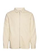 Overshirt Zip Tops Overshirts Cream Revolution