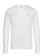 Slim Shield Ls T-Shirt Tops T-Langærmet Skjorte White GANT