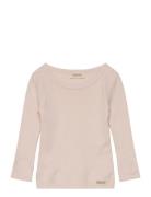 Plain Tee Ls Tops T-shirts Long-sleeved T-Skjorte Pink MarMar Copenhag...