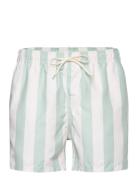 Slhdane Aop Swimshorts Badeshorts Green Selected Homme