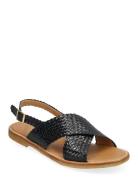 Sandals - Flat - Open Toe - Op Flade Sandaler Black ANGULUS