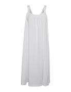 Vmgili Detailed Singlet Dress Wvn Ga Knælang Kjole White Vero Moda